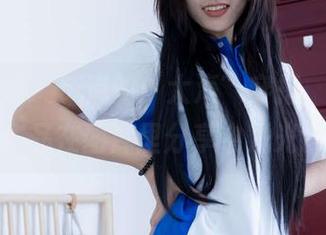 物恋传媒 - 岚岚的“大海”穿搭，水手服作品在图库里分享中发光。